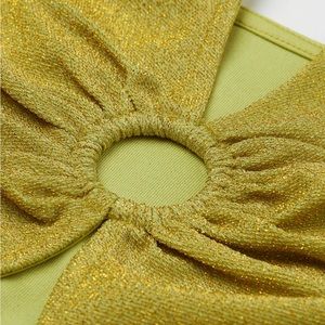 H&M NWT sparkly green halter top